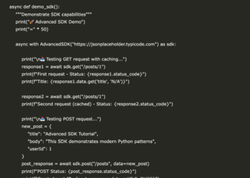 A Coding Guide to Build a Production-Ready Asynchronous Python SDK with Rate Limiting, In-Memory Caching, and Authentication